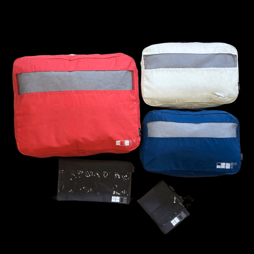 Set de 5 pochettes de voyage taille M