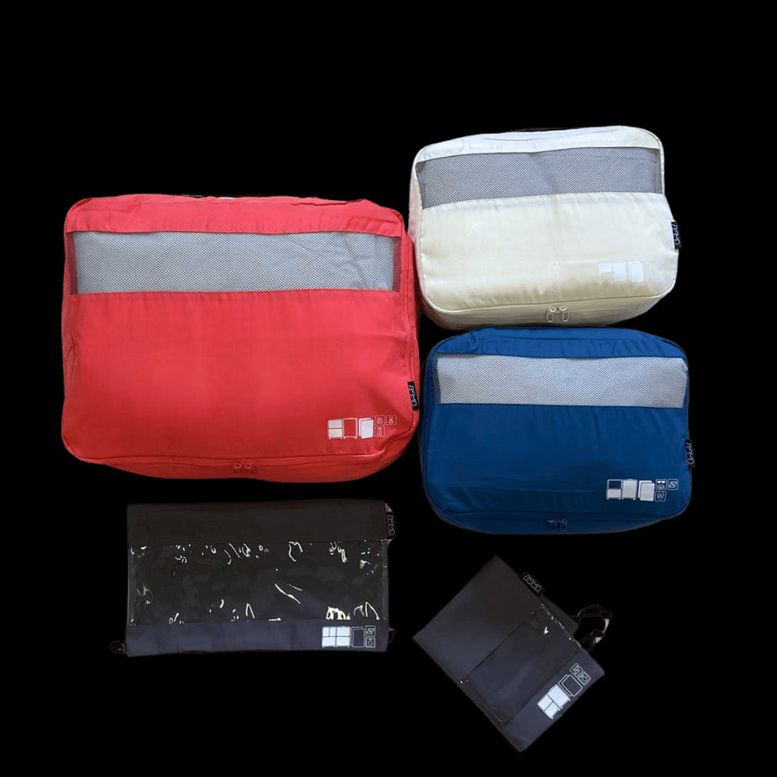 Set de 5 pochettes de voyage taille S