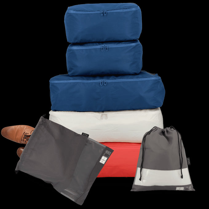 Set de 7 pochettes de voyage taille L