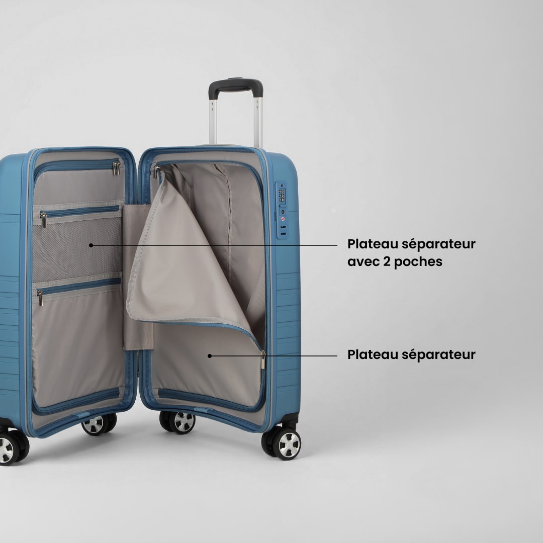 Valise cabine 55x35 cm - Aven Jump | Coque résistante