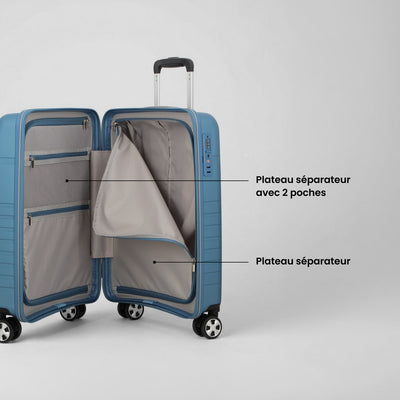 Valise cabine 55x35 cm - Aven Jump | Coque résistante