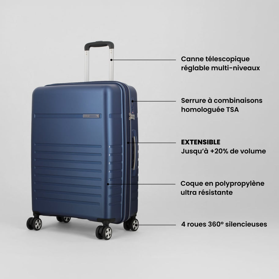Valise Large 76 cm - Aven Jump | Garantie Or