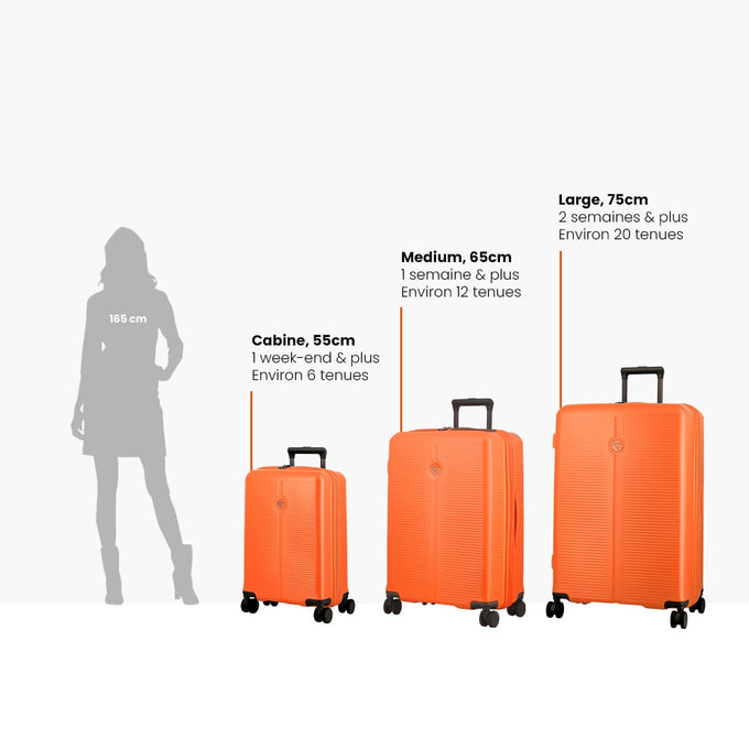 Valise Extensible 4 Roues Moyenne 65x45x26/30