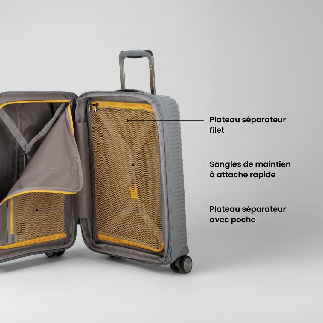 Valise cabine 55x38 cm - Sondo Evolution Jump | Coque résistante