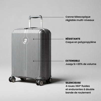 Valise cabine 55x38 cm - Sondo Evolution Jump | Coque résistante