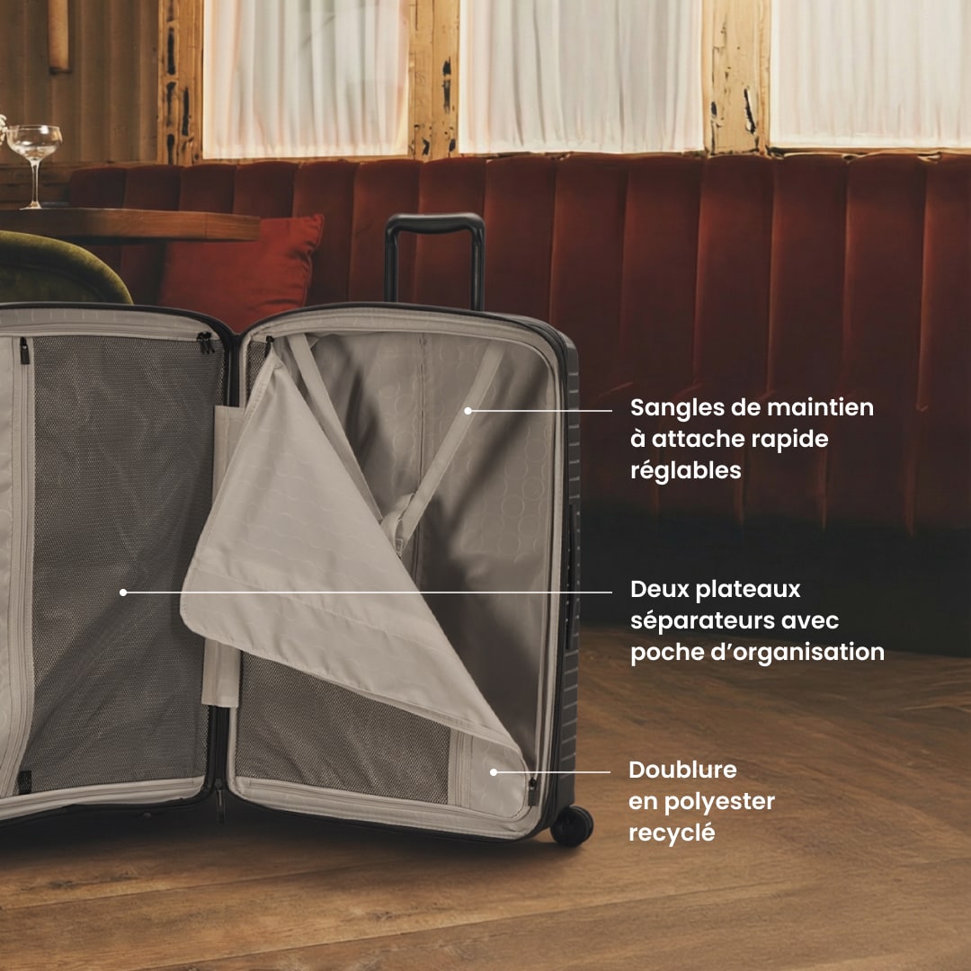 Valise cabine 55 cm - Evaé Jump | Extensible +20%