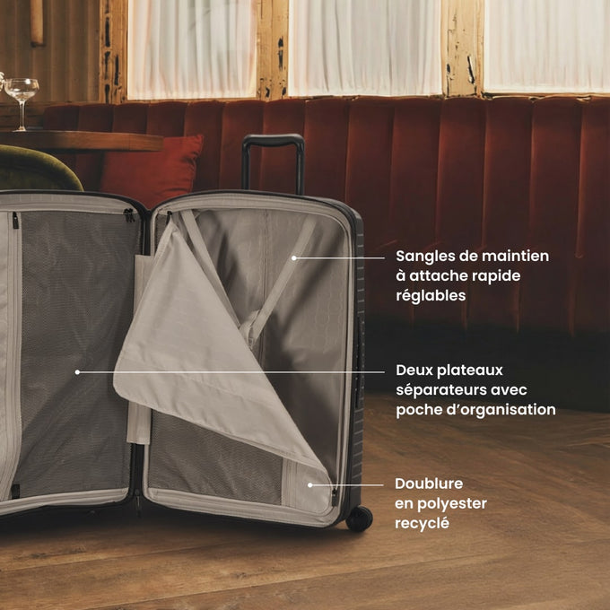 Valise cabine 55 cm - Evaé Jump | Extensible +20%
