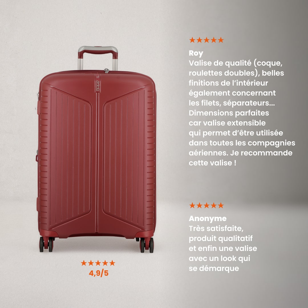 Valise médium 66 cm - Evaé Jump | Coque légère & résistante