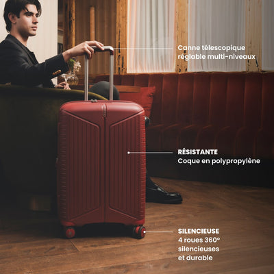 Valise médium 66 cm - Evaé Jump | Coque légère & résistante