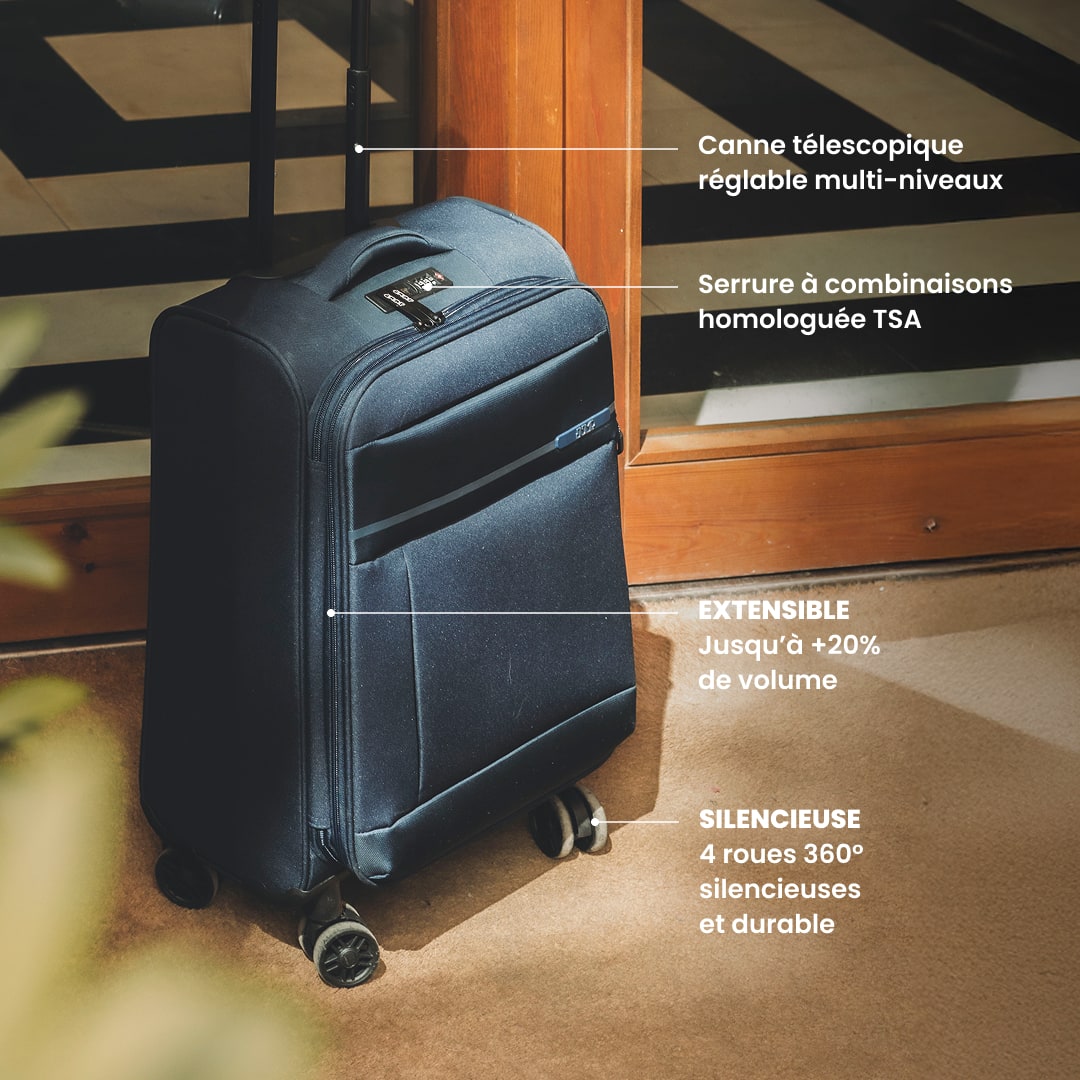 Valise médium 67 cm - Monthélys Jump | Organisation simplifiée