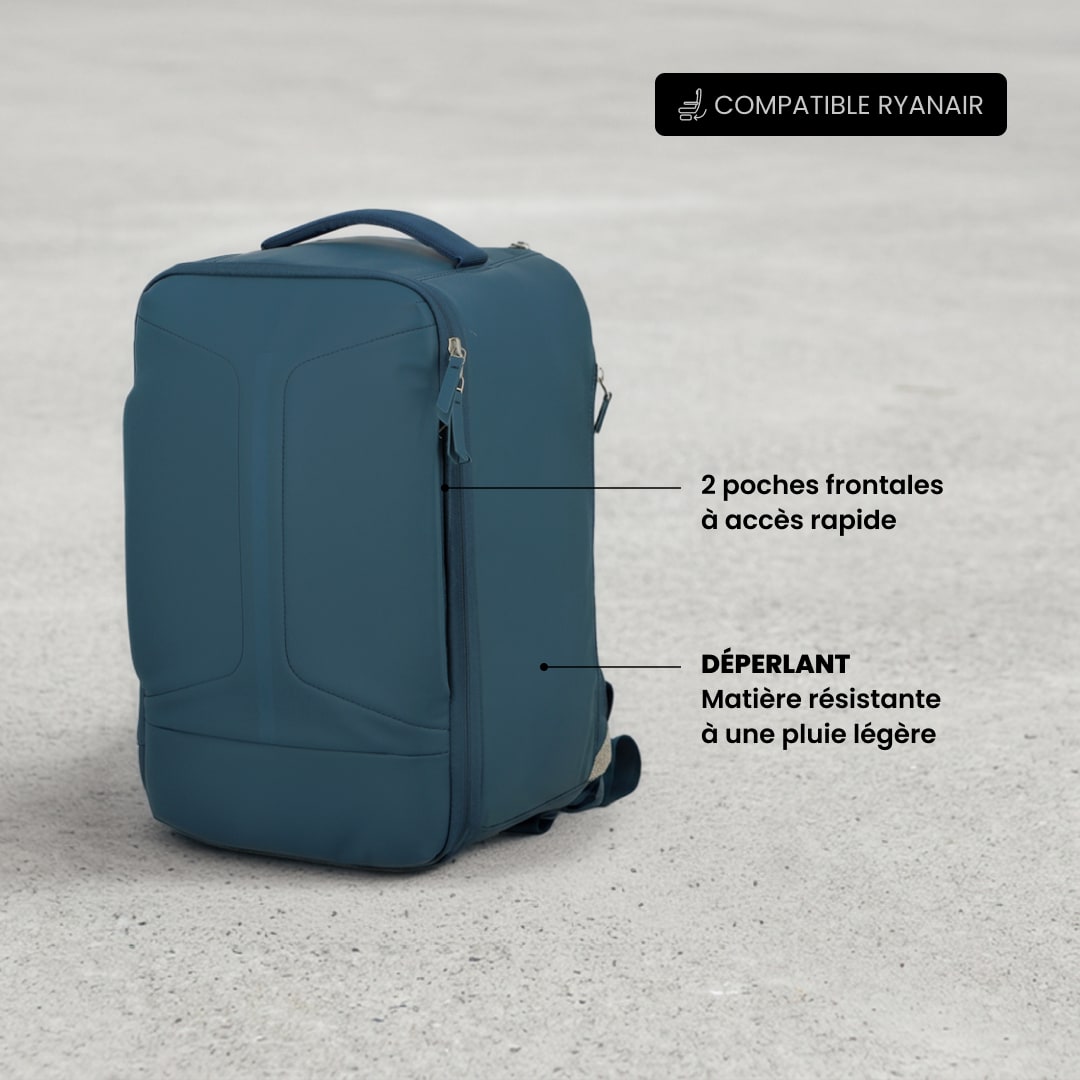 Sac à dos de voyage cabine 40 cm - Obsidian Jump | Compatible Ryanair