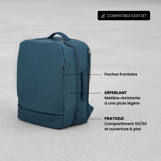 Sac à dos de voyage cabine 45 cm - Obsidian Jump | Compatible EasyJet