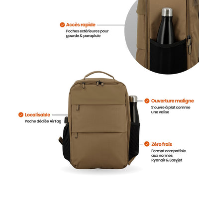 Sac à dos de voyage 40x25x20 cm - Dunaa Jump | Compatible Ryanair