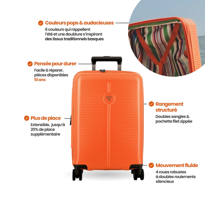 Valise Extensible 4 Roues Moyenne 65x45x26/30