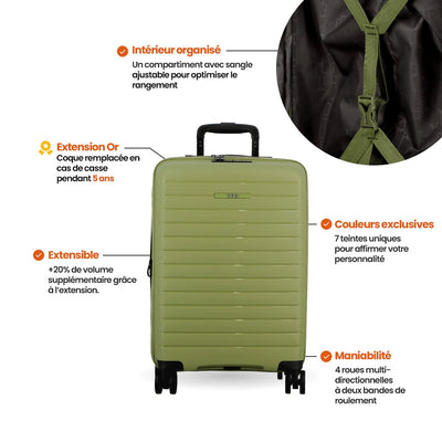 Valise médium 68 cm - Striper Jump | Organisation intuitive