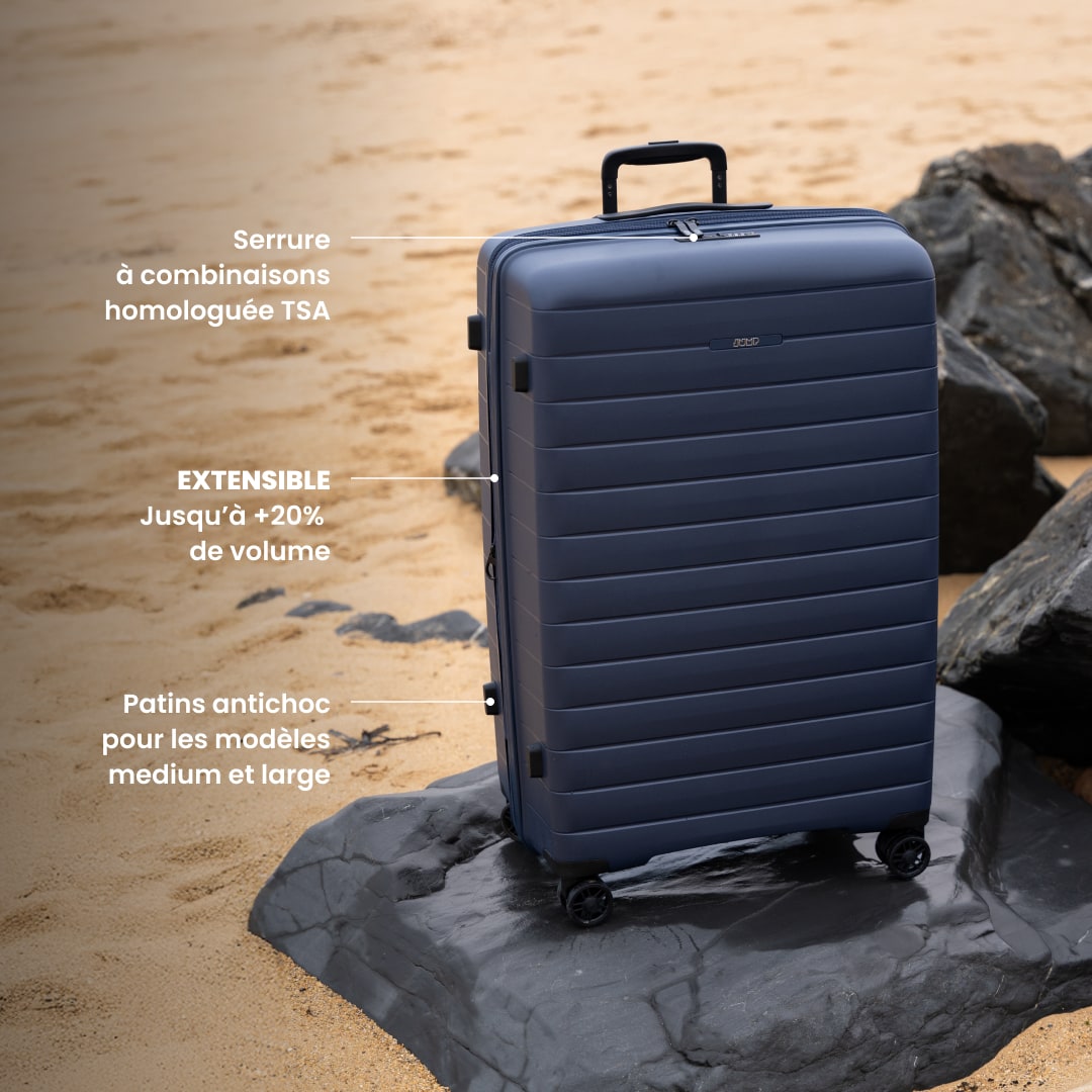 Valise large 77 cm - Striper Jump | Coque légère et résistante