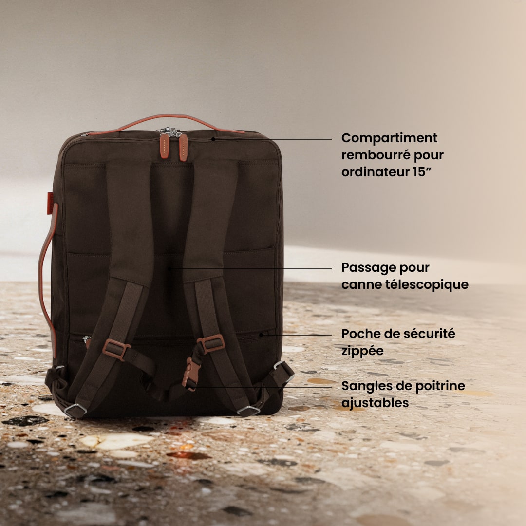 Sac à dos cabine 45x34x19 cm cm – Uppsala Jump | Compatible Easyjet