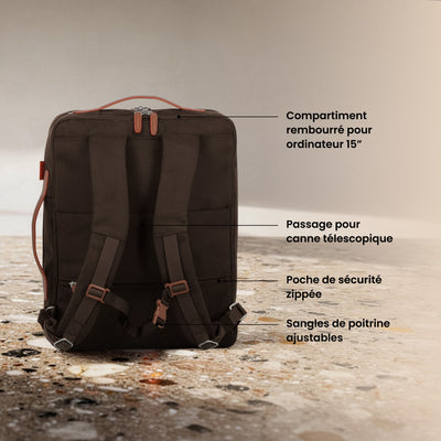 Sac à dos cabine 45x34x19 cm cm – Uppsala Jump | Compatible Easyjet