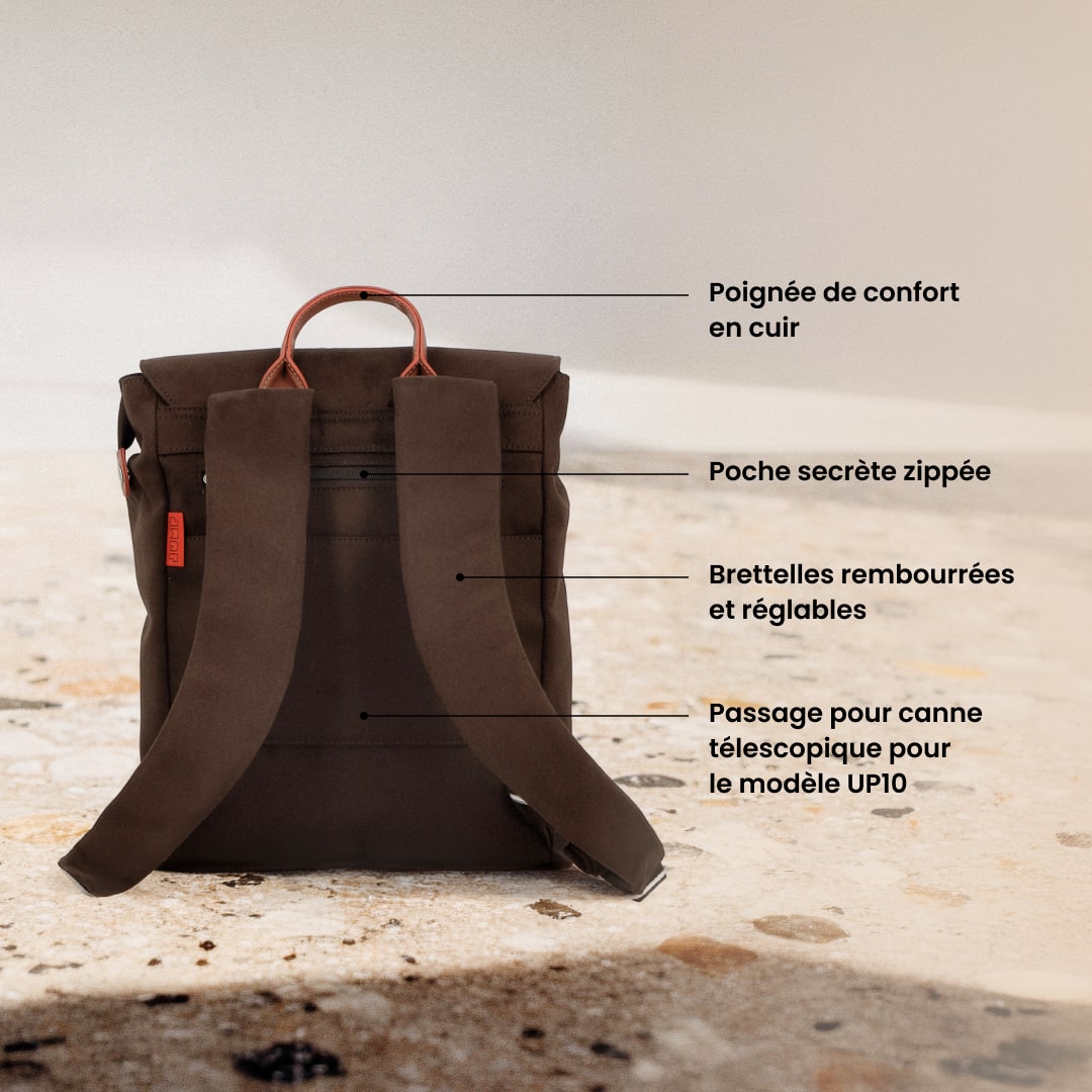 Sac à dos rabat L 36 cm – Uppsala Jump | Compartiment PC 15