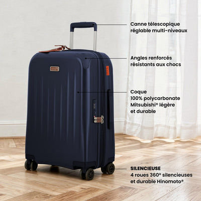 Valise cabine 55*35 cm - Uppsala Jump | Coque légère & durable